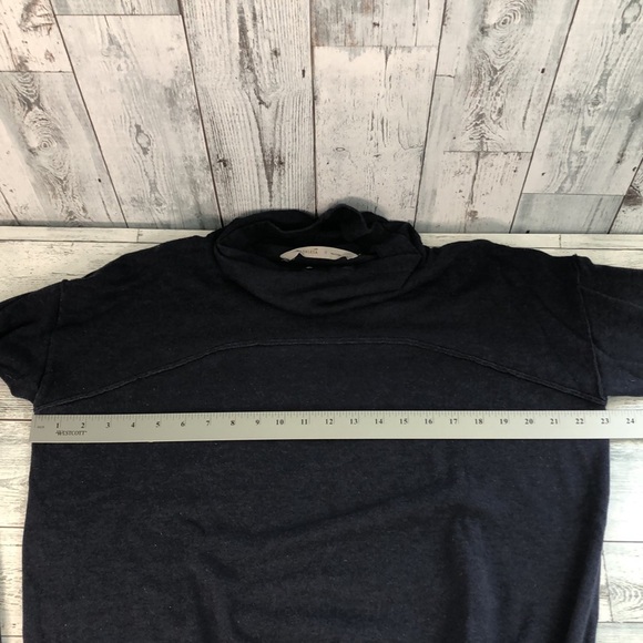 Athleta Cowl/Funnel Neck Tunic Dark Blue Medium - Picture 8 of 10